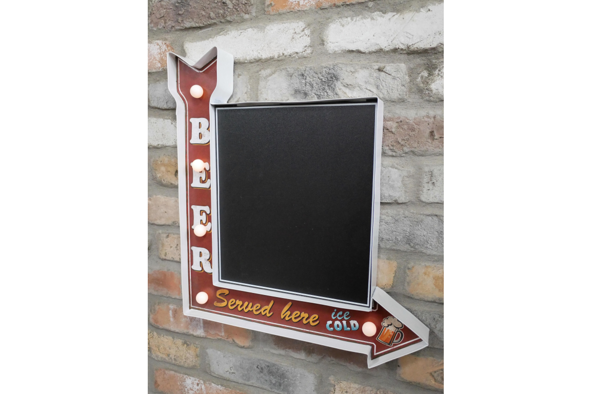 Light Up Sign (Beer - Chalk Board)