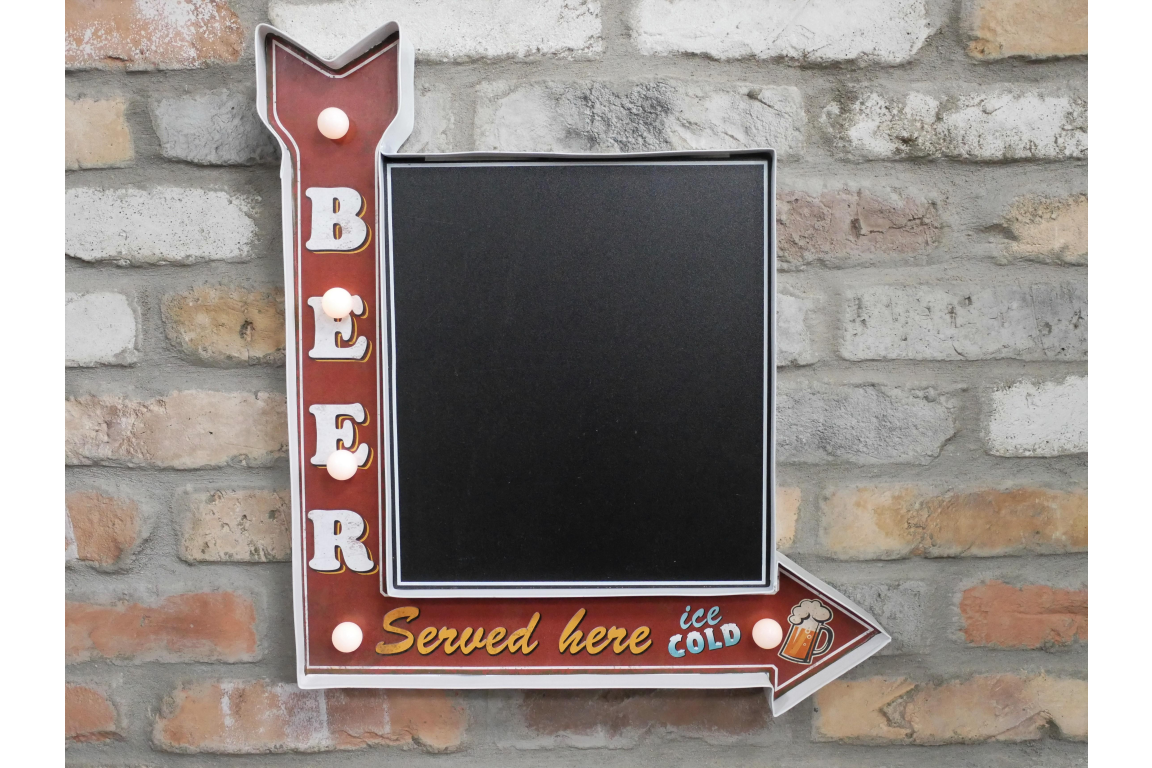 Light Up Sign (Beer - Chalk Board)