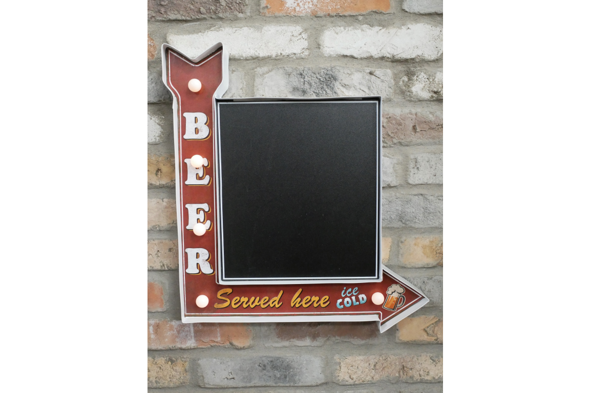 Light Up Sign (Beer - Chalk Board)