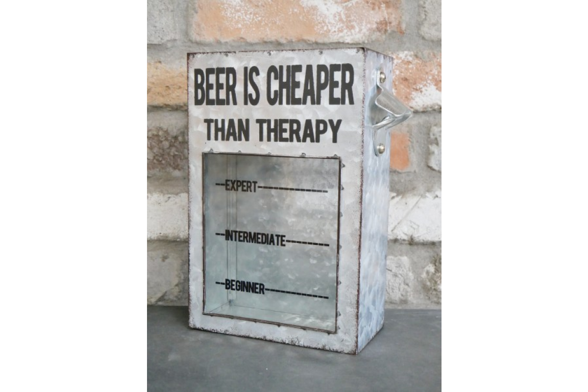 Beer is Cheaper Than Therapy - Bottle Top Collector